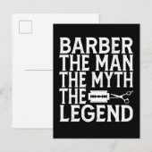 Kapper De Man 2024 Aankondigingskaart (Voorkant / Achterkant)