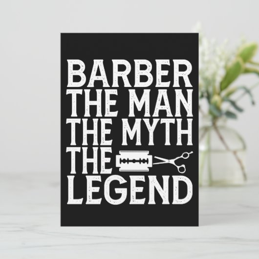 Kapper De Man 2024 Kaart (Staand voorkant)