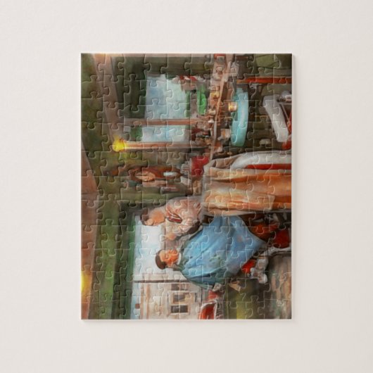 Kapper - Een knipbeurt 1942 Legpuzzel (Verticaal)
