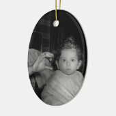 Kapper - Eerste knipbeurt Keramisch Ornament (Links)