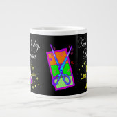 KAPPER EN KAPSTER STYLIST GEPERSONALISEERD GROTE KOFFIEKOP (Voorkant)