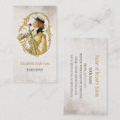 Kapper  Gouden Vrouw van Mode Visitekaartje (Voorkant / Achterkant)