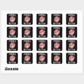 Kapper Haar Stylist Kapper Haar Schaar Gift Vierkante Sticker (Vel)