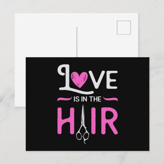 Kapper Haar Stylist Kapper Schaar Haar Gift Briefkaart (Voorkant / Achterkant)