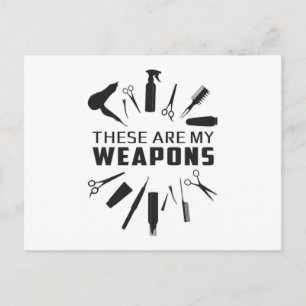 Kapper Haar Stylist Kapper Wapens Grappig Gift Briefkaart