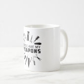 Kapper Haar Stylist Kapper Wapens Grappig Gift Koffiemok (Voorkant rechts)