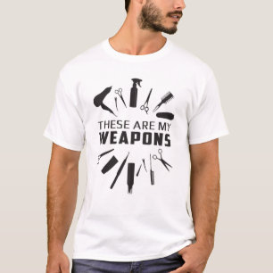 Kapper Haar Stylist Kapper Wapens Grappig Gift T-shirt