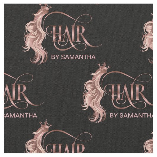 Kapper Haarstylist Haarpruik Schaar Rosegold Stof (Close Up)