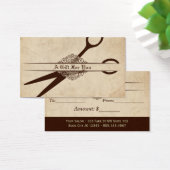 kapper haarstylist kado card certificaat visitekaartjes (Bureau)