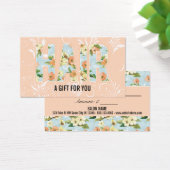 kapper haarstylist kado card certificaat visitekaartjes (Bureau)