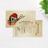 kapper haarstylist kado card certificaat visitekaartjes (Bureau)