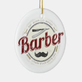Kapper Hustler Kapper Retro Haarstylist Keramisch Ornament (Rechts)