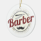 Kapper Hustler Kapper Retro Haarstylist Keramisch Ornament (Links)