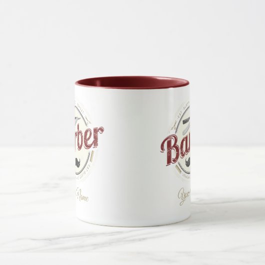 Kapper Hustler Kapper Retro Haarstylist Mok (Midden)