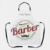 Kapper Hustler Kapper Retro Haarstylist Schort (Voorkant)