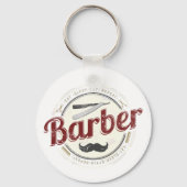 Kapper Hustler Kapper Retro Haarstylist Sleutelhanger (Voorkant)