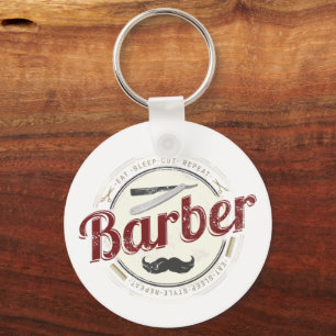 Kapper Hustler Kapper Retro Haarstylist Sleutelhanger
