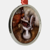 Kapper - In de kapperszaak Metalen Ornament (Rechts)