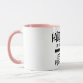 Kapper in uitvoering Grappige haarstylist Mok (Links)