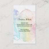 Kapper inkt spatten visitekaartje (Achterkant)