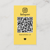 Kapper | Instagram QR Code Visitekaartje (Achterkant)