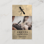 kapper | Kamschaar Logo Visitekaartje (Voorkant)