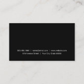 kapper | kamschaar | Monogram Visitekaartje (Achterkant)