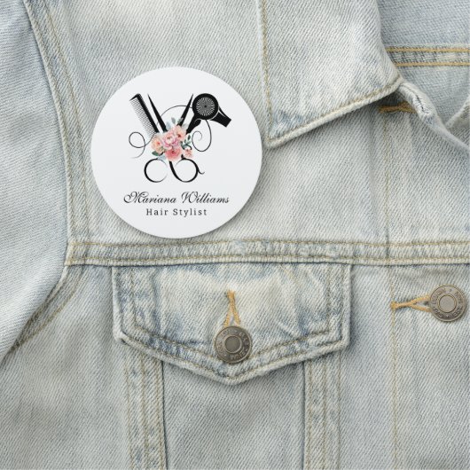 kapper kapper bloemenschaar schoonheidssalon naamplaatje (In situ)