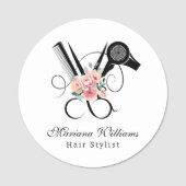 kapper kapper bloemenschaar schoonheidssalon naamplaatje (Voorkant)