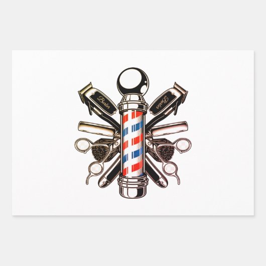 Kapper, kapper, kapster, kapster, kapper inpakpapier vel (Voorkant 2)