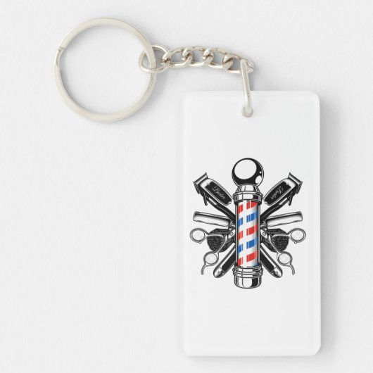 Kapper, kapper, kapster, kapster, kapper sleutelhanger (Voorkant)