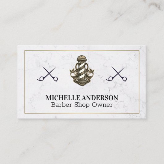 kapper | kapper | schaar-kapper visitekaartje (Voorkant)