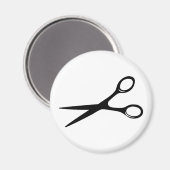 kapper kapper schaar zwart magneet (Voorkant / Achterkant)