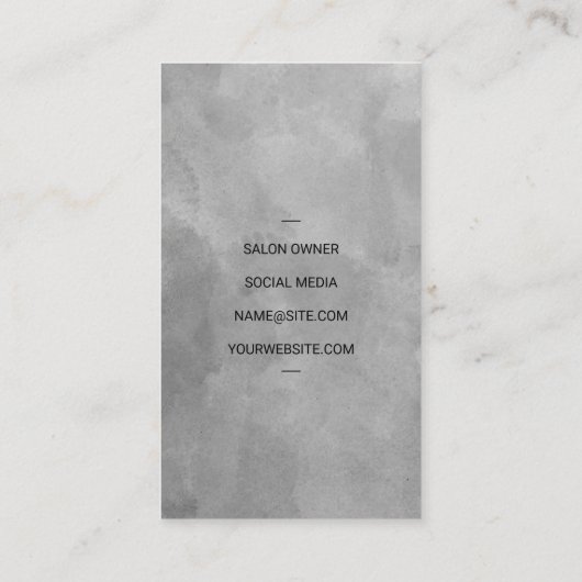 kapper | kapper visitekaartje (Achterkant)