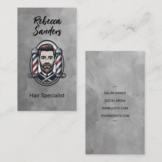 kapper | kapper visitekaartje (Voorkant / Achterkant)
