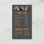 kapper | Kapsalon| Visitekaartje van Haarstylist (Achterkant)