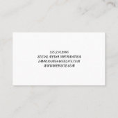 kapper | Kapsel en scheren Visitekaartje (Achterkant)