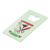 Kapper Kerst Squad Haar Salon Grappig Creditkaart Flessenopener (Achterkant Gekanteld)