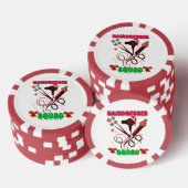 Kapper Kerst Squad Haar Salon Grappig Poker Chips (Opstapeling)