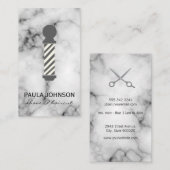 kapper marmer visitekaartje (Voorkant / Achterkant)