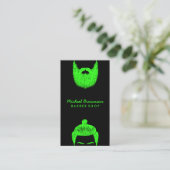 Kapper met Hipster logo Visitekaartje (Staand voorkant)
