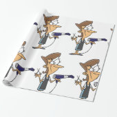 Kapper met schaar cadeaupapier (Uitgerold)