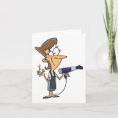 Kapper met schaar kaart (Voorkant)