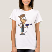 Kapper met schaar t-shirt (Voorkant)