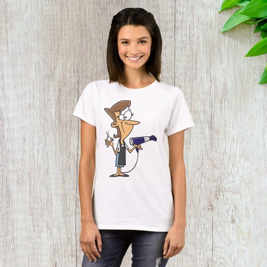 Kapper met schaar t-shirt