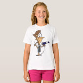 Kapper Met Scharen T-shirt (Voorkant volledig)