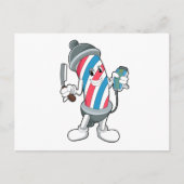 Kapper met scheermes briefkaart (Voorkant)