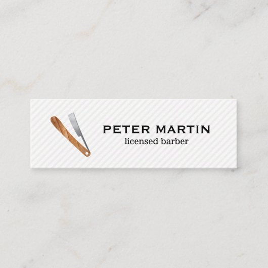 kapper mini visitekaartje (Voorkant)