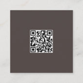 Kapper nagels make-up wimper QR-code Vierkante Visitekaartje (Achterkant)