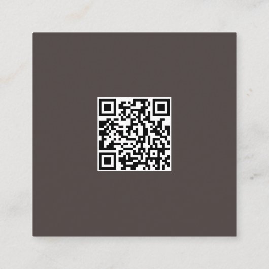 Kapper nagels make-up wimper QR-code Vierkante Visitekaartje (Achterkant)